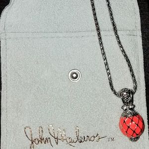John Madeiros necklace with coral pendant